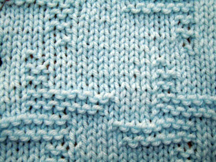 how to knit the ladder tile stitch